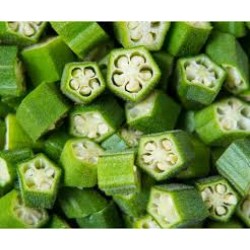 Fresh Cut Okra Indian 1lb